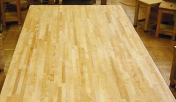 美術室の天板研磨修理後