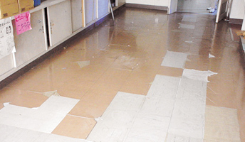 床の張り替え前